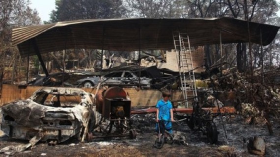 En 2013, l'Australie a connu une chaleur extrême des incendies qui en découlent