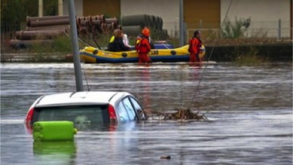 L'île de Sardaigne frappée par le  cyclone meurtrier Cléopâtre
