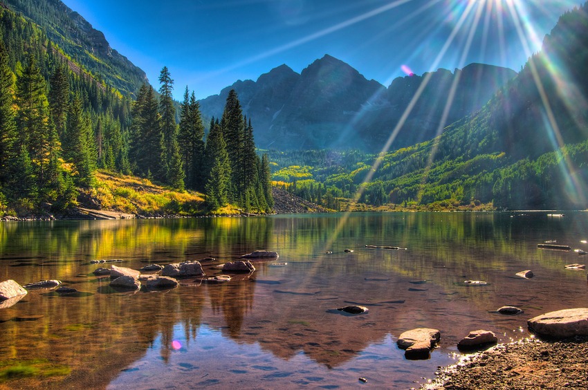 Maroon Bells, Aspen - Colorado (Etats Unis)