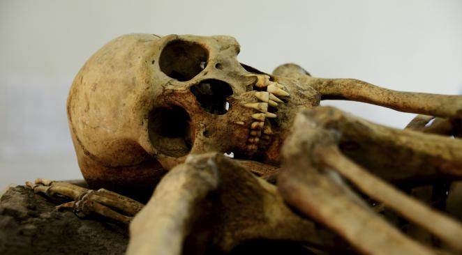 le squelette découvert au Soudan