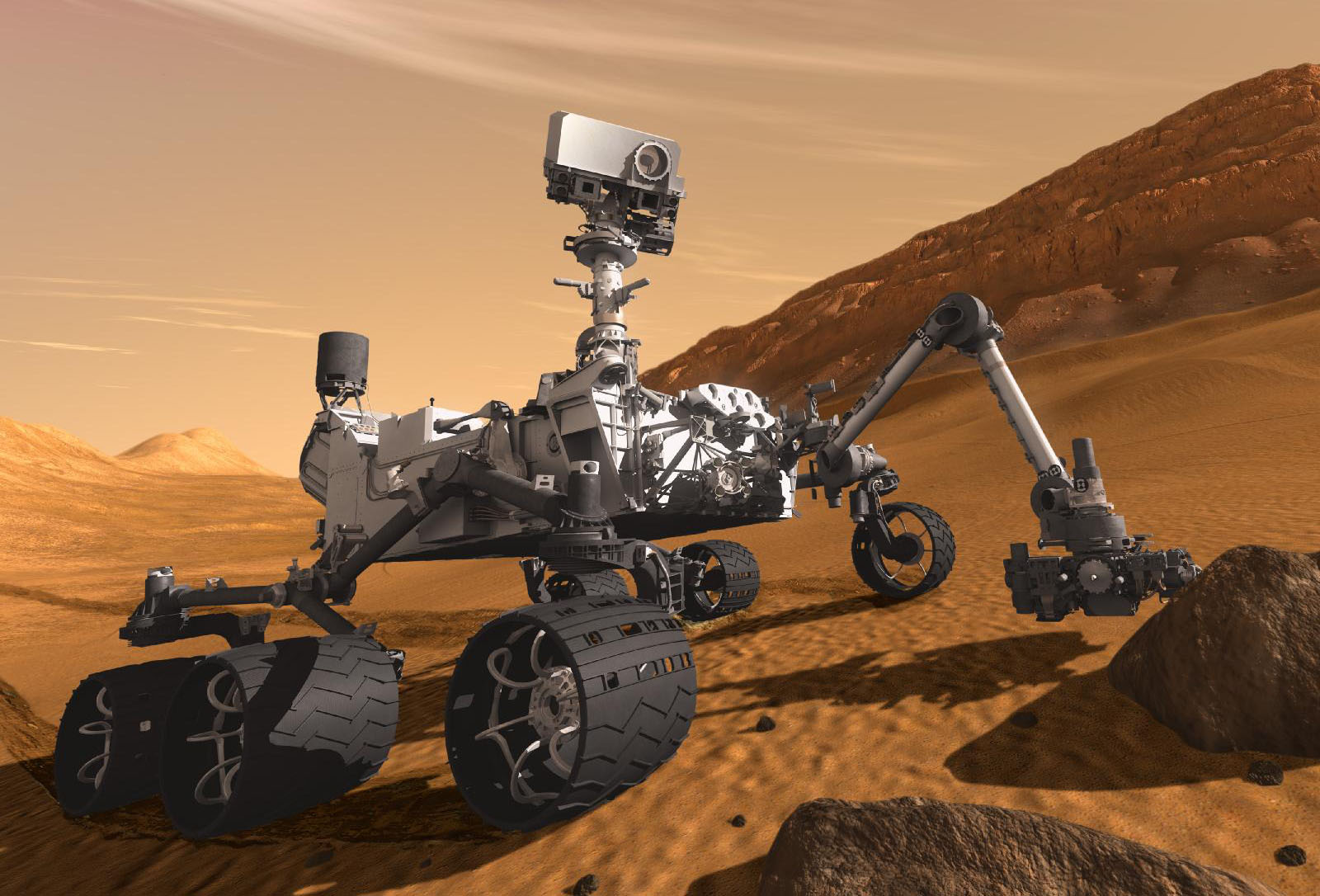 Curiosity sur Mars