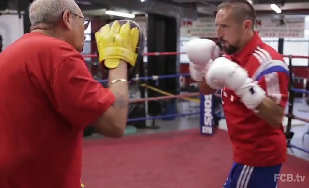 Franck Ribéry se met à la boxe