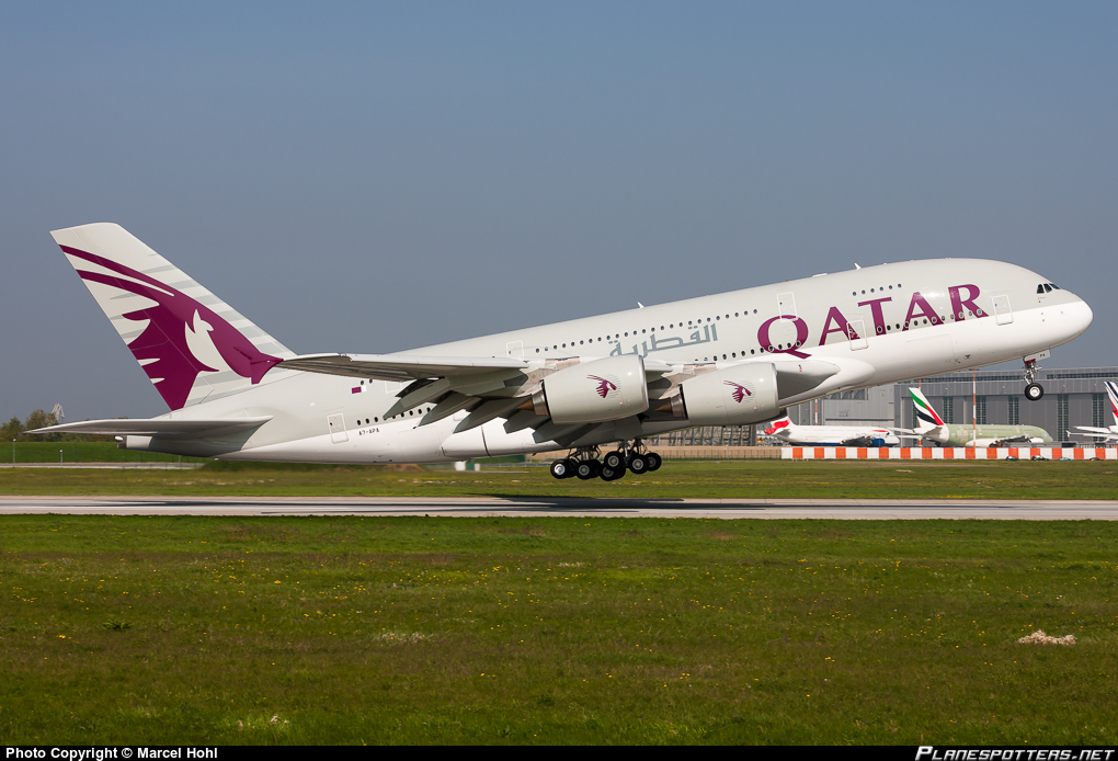 A380 de la compagnie Qatar Airways