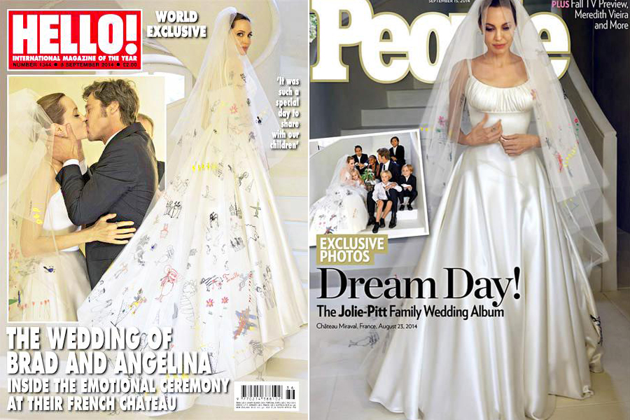 Les premières photos du mariage d'Angelina Jolie et Brad Pitt