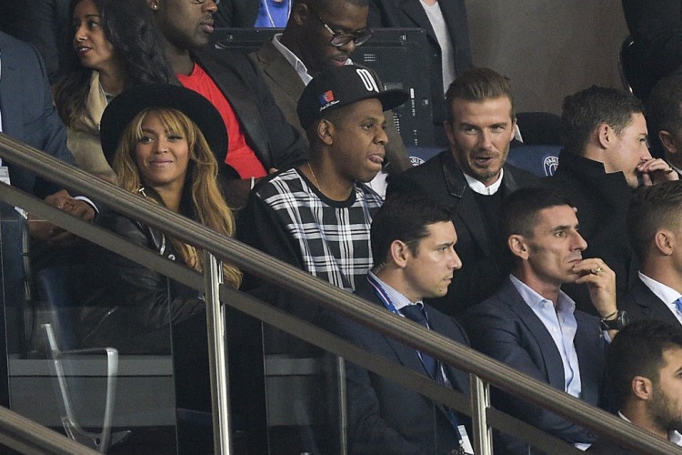 Jay-Z, Beyonce et David Beckham