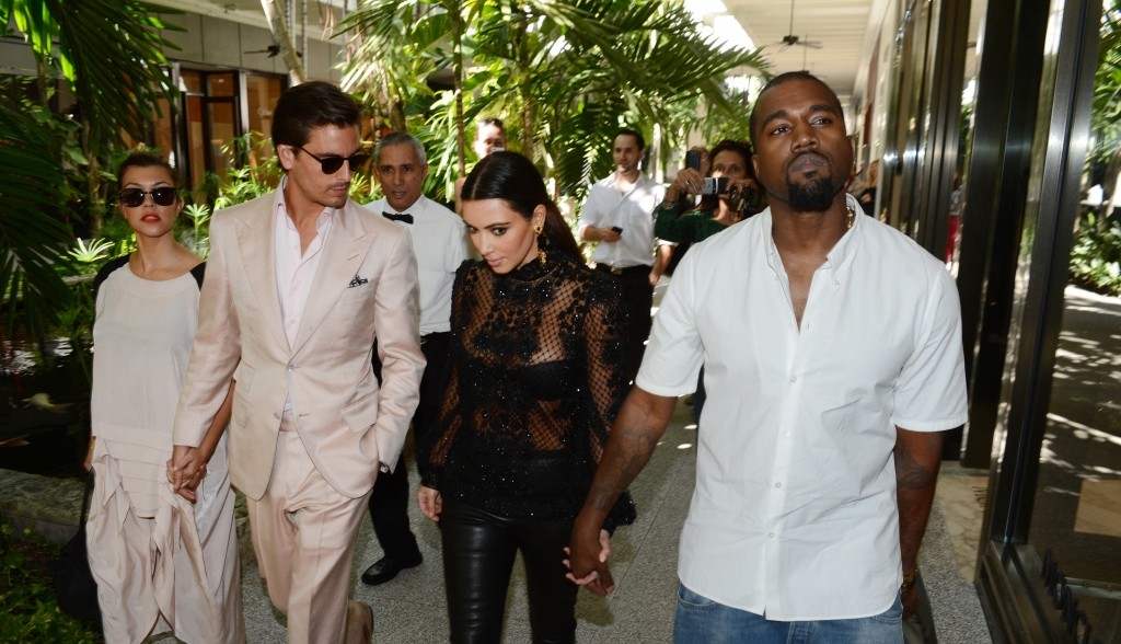 Kourtney Kardashian - Scott Disick - Kim Kardashian - Kanye West