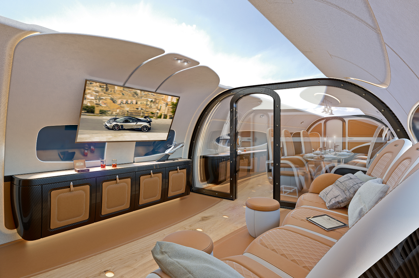 Airbus et Pagani lancent la cabine Infinito