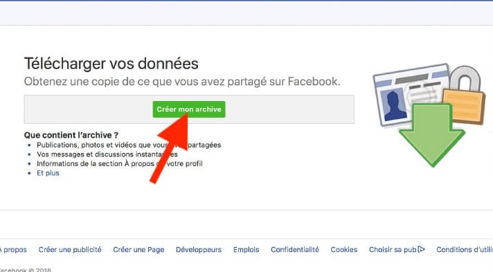 Télécharger toutes vos données Facebook