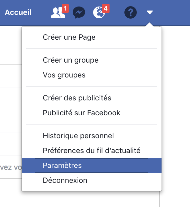 Télécharger vos données Facebook