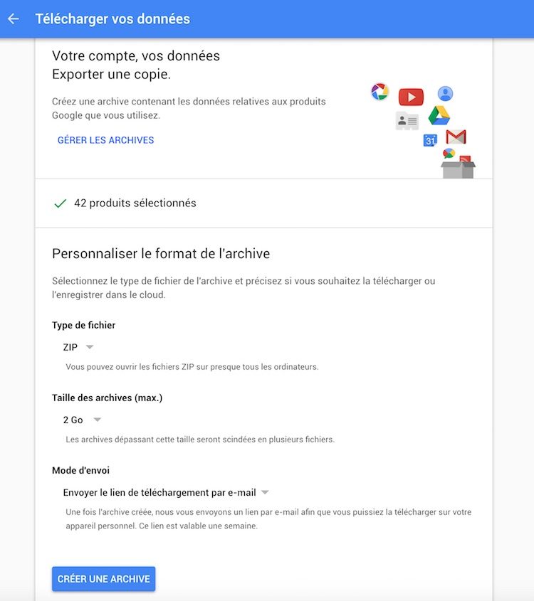 Google Takeout: Personnaliser et télécharger toutes vos données