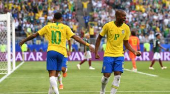 Neymar - Fernandinho - Match Brésil vs Mexique